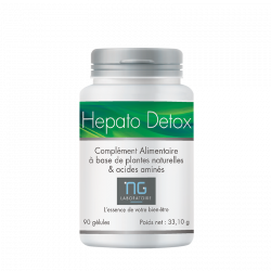 Hépato Detox, complément alimentaire à base de chlorella pour détoxifier et éliminer les métaux lourds de l'organisme.