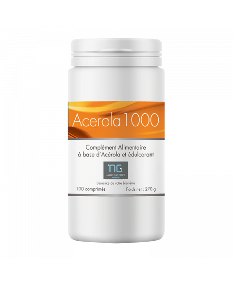 Acérola 1000, Vitamine C naturelle en comprimés Acérola 1000, Vitamine C naturelle en comprimés