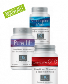 Pack anti-âge - collagène, coenzyme Q10, pure-lift